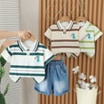 thumbnail image 4 of NIEWTR Toddler Boy Girl Cotton Short Sleeve T-Shirt and Short Set Girls Summer Cartoon Prints Tops Elastic Shorts 2PCS Set for Gift For 18-24 Months 2t 3t 4t 5t 6t Summer Pjs kids,6-12 Months, 4 of 4
