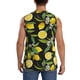 thumbnail image 4 of Balery Lemon Fruits Flowers Leaves Camisetas sin mangas para hombre, absorbe la humedad y protege contra el mal olor.-3X-Large, 4 of 7