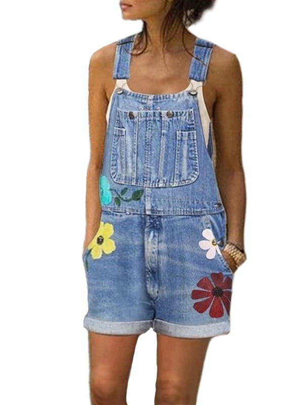 jeans jumpsuit shorts