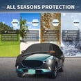 thumbnail image 2 of Funda de coche Unique Bargains 210D-PU Oxford, impermeable y a prueba de viento, protección solar con cremallera, negra para Mazda CX-70, 2 of 7