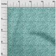 thumbnail image 1 of oneOone Cotton Silk Fabric Leaves & Floral Block Printed Craft Fabric BTY 42 Inch Wide, 1 of 4