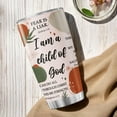 thumbnail image 5 of Christian Bible Verse Travel Cup, Inspirational Scripture Quotes Gift 20oz Stainless Steel Insulated Tumbler, Religious Faith Drinkware for Women, Men, Church Members, 5 of 6