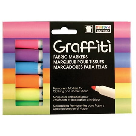 UPC: 0028617552101 | Marvy Uchida Graffiti Fabric Marker Sets 1 Each
