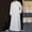 White, variant on Bcfgryg Pocket Hooded Sleeve Casual Thobe Solid Men's Long Jubba Button Robe Men's Blouse Big and Tall Shirts Black XXXL