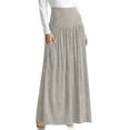 thumbnail image 1 of Reg and Plus Size Maxi Skirts for Women Long Length Skirts with Pockets Beach SwimCoverup,Night Out,Casual Office,Party, 1 of 4