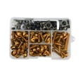 thumbnail image 2 of Kits de pernos con clips de empuje Cola Repuestos Duraderos Tornillos de parabrisas Oro, 2 of 8