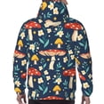 thumbnail image 7 of Kdxio Colorful Mushrooms Print Mens Casual Hooded Collar Drawstring Hoodies Pullover Sweatshirts Casual Long Sleeve Shirts-Large, 7 of 7