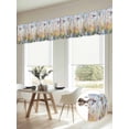 thumbnail image 6 of 2 Panels Spring Floral Valance for Windows, Pastoral Rustic Hummingbird Botanical Light Filtering Kitchen Curtains, Rod Pocket Window Treatment Curtain Valances for Living Room Bedroom, 42"x12", 6 of 9