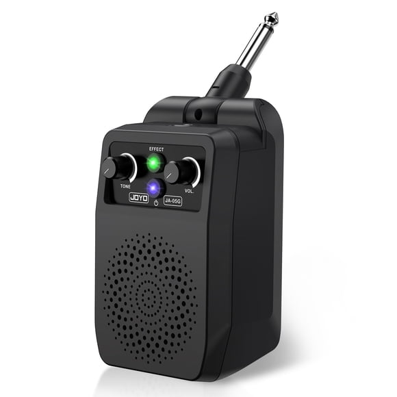 JOYO Mini Electric Guitar Amp 5W Rechargeable Guitar Amplifier Portable Bluetooth Practice Amp with 4 Effects, Black (JA-05G)