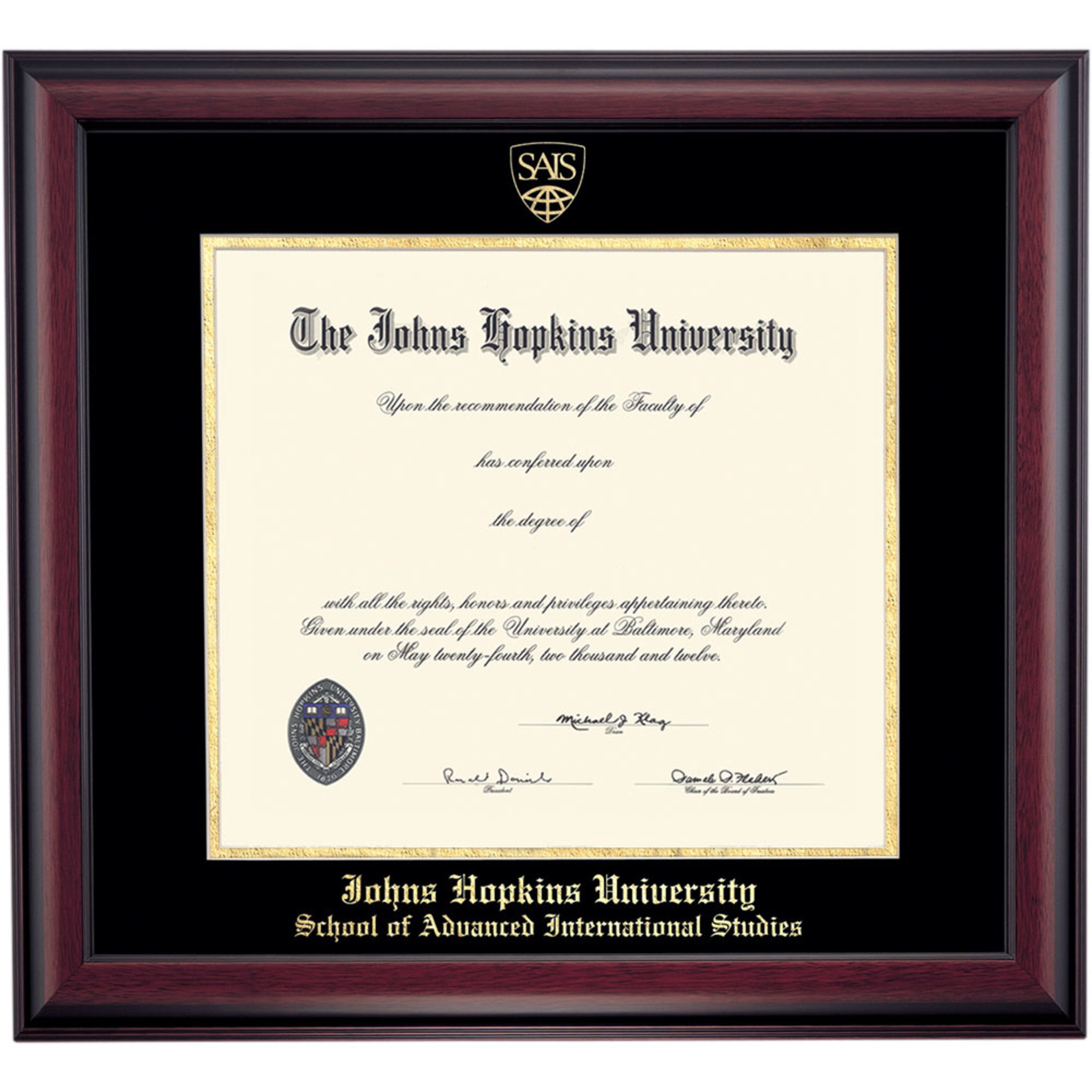 Bethesda University Diploma Frame by Wordyisms