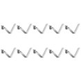 thumbnail image 1 of Unique Bargains 10pcs Single Button Kayak Paddle Snap Spring Clip 64mmx9.3mm V Shaped Hollow Lift Telescopic Locking Pole Clips, 1 of 5