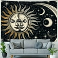 thumbnail image 4 of Shiartex  Wall Tapestry - Aesthetic Tapestry Wall Hanging Moon Tapestry as Wall Art for Bedroom, Living Room, Dorm Decor  40x60inch, 4 of 6