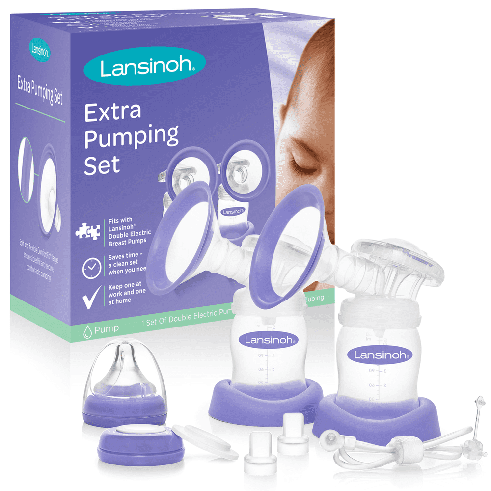Lansinoh Extra Pumping Set with Lansinoh Pump Parts