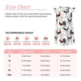 thumbnail image 3 of Vsdgher Chemises de Nuit Poulet Cool pour Filles Manches Courtes à Volants Robe de Nuit Pyjama pour Fête Pyjama-Grand, 3 of 6