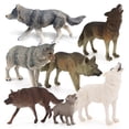 thumbnail image 1 of Juego de 7 figuras de lobo de juguete TANGJMXG figuras de animales de lobo, 1 of 5