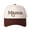 Brown, variant on Mama Letter Embroidered Color Block Trucker Hat Unisex Adjustable Cotton Breathable Fashion Cap for Travel Daily Wear