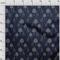 thumbnail image 2 of oneOone Organic Cotton Poplin Twill Fabric Tree & Giraffe Block Printed Fabric 1 Yard 42 Inch Wide, 2 of 4