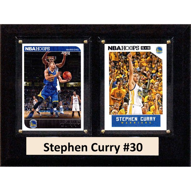 C I Collectables Nba 6x8 Stephen Curry Golden State Warriors 2 Card Plaque Walmart Com Walmart Com