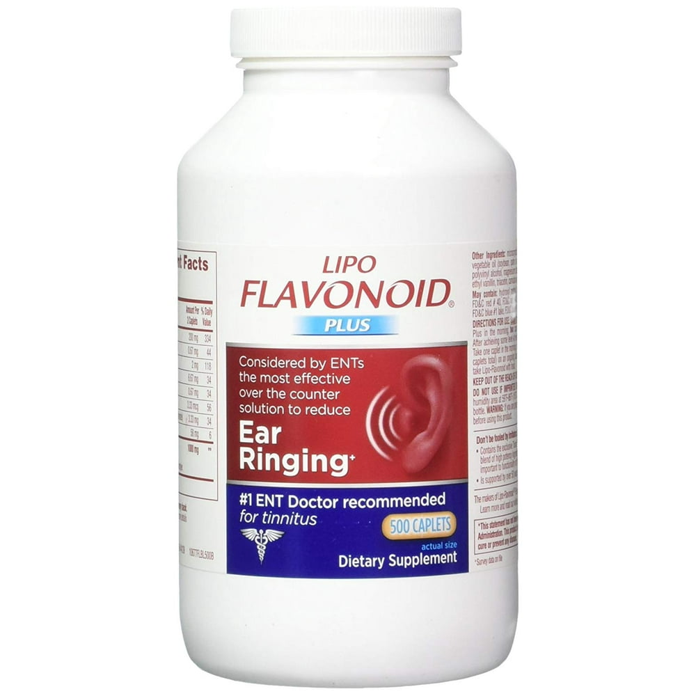 5 Pack LipoFlavonoid Plus Ear Health Tinnitus Supplement 500 Caplets
