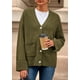 thumbnail image 2 of Suéter Cardigan PRETTYGARDEN Mujer 2025 Tejido Grueso Cuello en V, 2 of 8