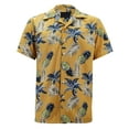 thumbnail image 1 of Men's Hawaiian Tropical Luau Aloha Beach Party Button Up Casual Dress Shirt (#7, 3XL), 1 of 4