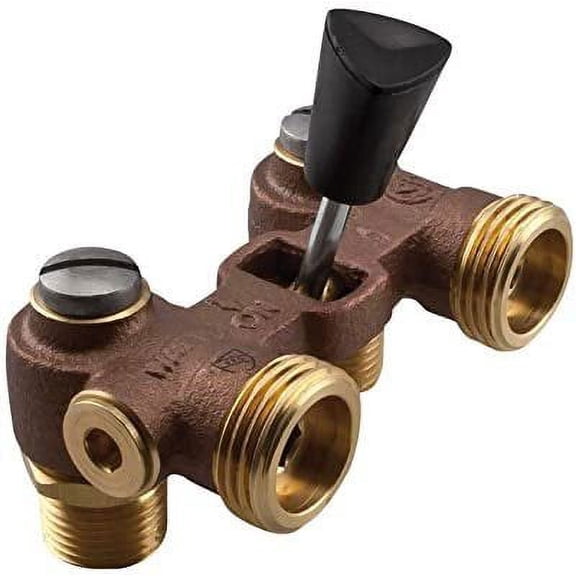 Watts Duo-Cloz 3/4 in. MPT x 1/2 in. Sweat Brass Washing Machine Valve — Residential Use, Standard Application