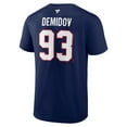 thumbnail image 3 of Men's Fanatics Ivan Demidov Navy Montreal Canadiens Authentic Stack Name & Number T-Shirt, 3 of 3