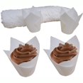 thumbnail image 3 of 150 Pack Cake Baking Cups DIY Crafts Paper Storage Boxes Oilproof Multipurpose Muffin Liners Shop Bakeware Light Brown, 3 of 6