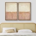 thumbnail image 3 of IDEA4WALL Framed Canvas Print Wall Art Set of 2 Watercolor Pastel Duotone Red Landscape Geometric Abstract Modern Art Decor Contemporary Artwork for Bedroom, Office - 16"x24"x2 Panels Natural, 3 of 5