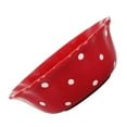thumbnail image 4 of HLONK 1Pc Exquisite Dot Pattern Salad Bowl Ceramic Fruit Soup Rice Noodle Bowl (Red), 4 of 6