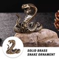 thumbnail image 3 of Wmool 2025 Année du Serpent Chinois Statue, Figurine Feng Shui Serpent Chinois en Laiton Doré, Ornement Serpent en Résine Dorée, pour Décoration d'Année pour Chance et Richesse Parfait pour Votre Bureau, 3 of 8