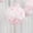White with Pink, variant on 8 White with Black French Toile Floral Print Hanging Paper Lanterns Party Decorations