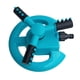 thumbnail image 2 of Rociador de jardín, rociador de césped portátil giratorio automático de 360  degree, sistema de riego de boquilla de 3 brazos ajustable suministros de Azul, 2 of 9