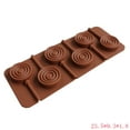 thumbnail image 2 of 6-Rod Silicone Lollipop Cake Mold – Food-Grade Chocolate & Candy DIY Decor Tool for Cake Pops, Jelly, Soap Crafts, Flexible, Reusable & Space-Saving Brown, 2 of 7