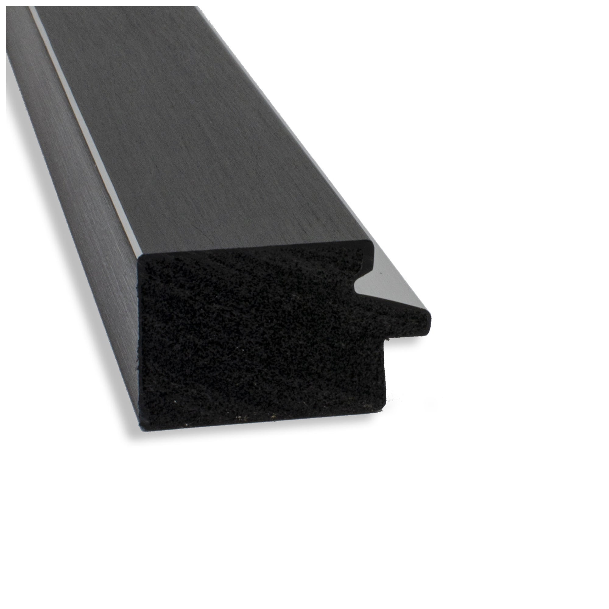 Amanti Art Grey Cork Board Framed Eva Black Silver Narrow Bulletin Board 31 in. x 23 in.