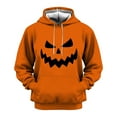 thumbnail image 3 of Yuncity Halloween Hoodie For Men Male Autumn Winter Hallowmas Theme Printed Long Sleeve Pocket Long Sleeve Tops Men's Hoodies L, 3 of 5