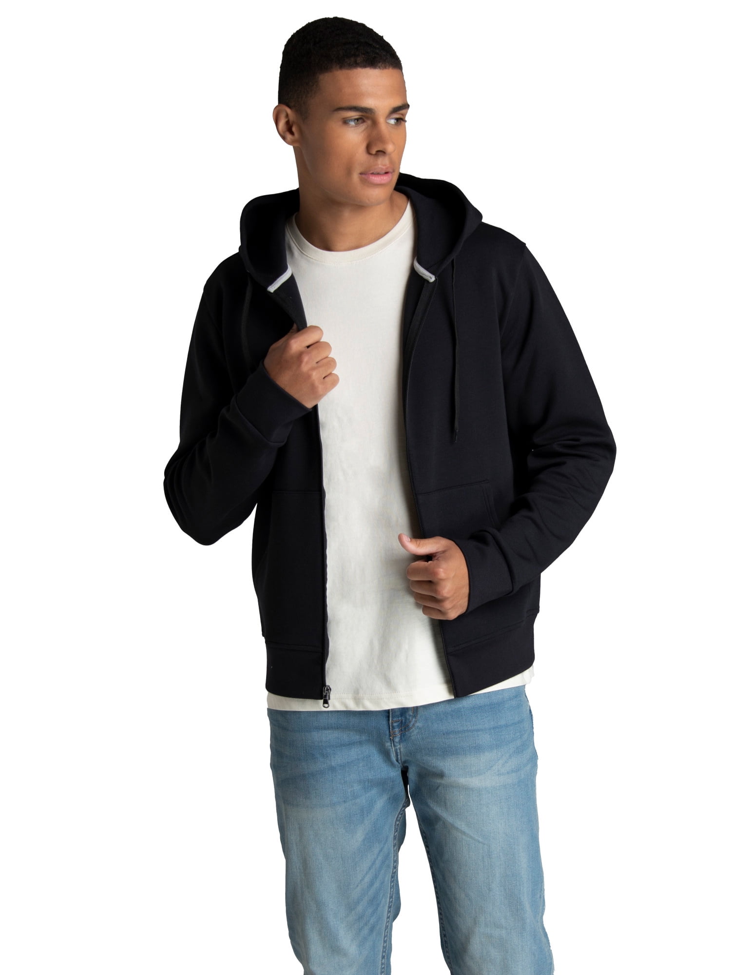 Fruit of the Loom Men's Double Knit Full Zip Hooded Jacket