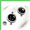 thumbnail image 5 of Dual XLR Stainless Steel Wall Plate for Audio Speakers - 2 Pack, 5 of 5