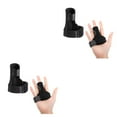 thumbnail image 2 of QualitChoice Fingers Splint Brace Simple Protective Gear Hands Stabilization Protector Adjustable Trigger Support Corrector Stabilizer Tool Black 2Set, 2 of 6