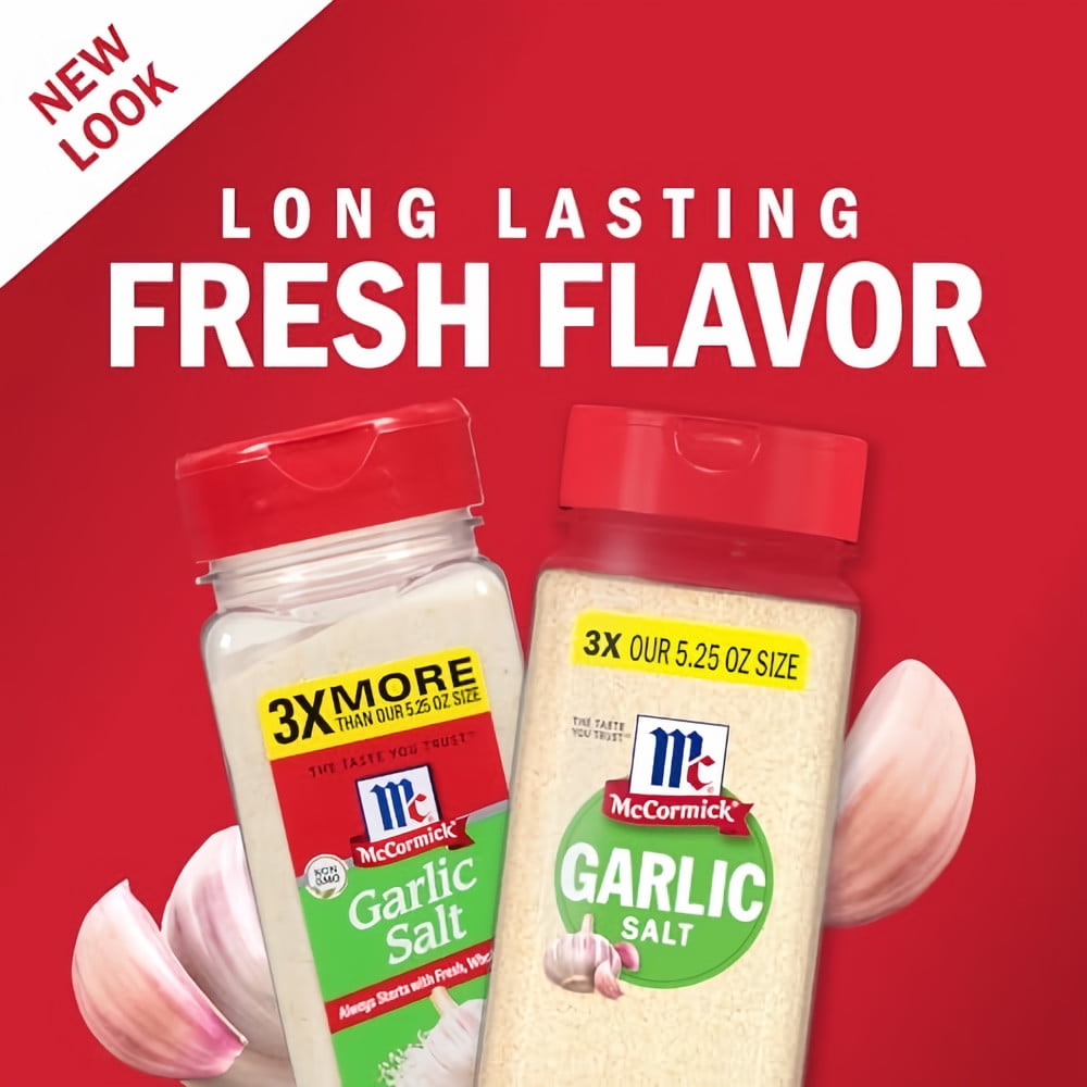 McCormick Garlic Salt 15.75 oz (Pack of 18)
