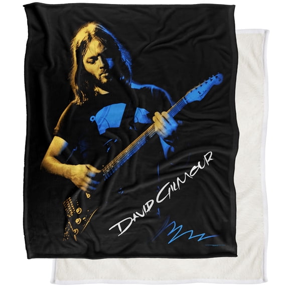 David Gilmour Blanket, 50"x60" Tonal Photograph Silky Touch Sherpa Back Super Soft Throw Blanket