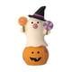 thumbnail image 5 of Figura de Calabaza en Miniatura Macarena Decoración de Halloween Blanco y naranja, 5 of 8