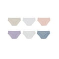 thumbnail image 3 of Hanes Women's Pure Comfort Hipster Underwear, Organic Cotton, 6-Pack Assorted 7, 3 of 7