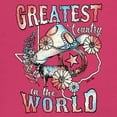 thumbnail image 3 of Greatest Country in the World Women's Long Sleeve T-shirt Cowgirl Cowboy Girlfriend Southwest Rodeo Country Western Rancher, 3 of 7