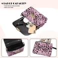 thumbnail image 4 of Pzuqiu Leopard Print Women Leather Crossbody Bag Vintage Minimalist Soft Quilted Leather Crossbody Bags for Women with Chain Strap Craftsmanship Practical for Daily Life, 4 of 7