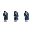 thumbnail image 2 of Maytalsory Stay Warm And Cozy With Versatile Fleece Wrap For Women Soft Fleece Button Bed Jacket With Pockets blue 3Set, 2 of 6