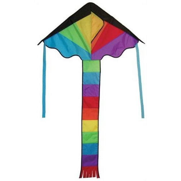 In The Breeze 2905 — Mini Rainbow Fly Hi Delta Kite, 30-Inch - Easy Flying Kite for All Ages