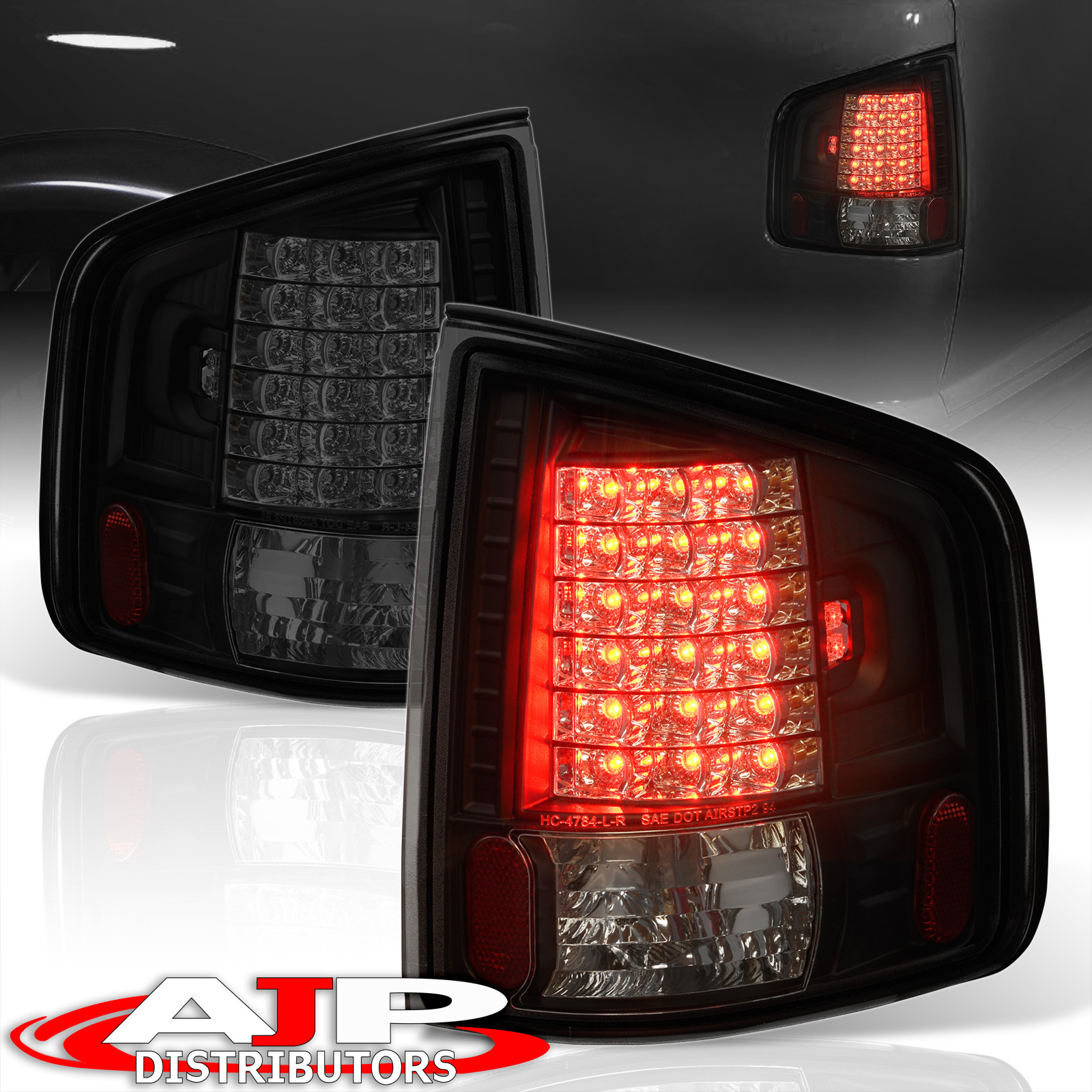 Chrome Smoke LED Tail Lights For 1994-2004 Chevy S10 / GMC Sonoma – Pair, DOT/SAE