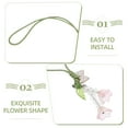 thumbnail image 3 of BEADCEST 2Ud Lanyard Cadena Con Charm Floral Para Colgar Móvil Llaves O Auto, 3 of 8