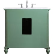 Elegant Lighting VF30536VM Rhodes 36 Free Standing Single Basin Vanity Set - Vintage Mint